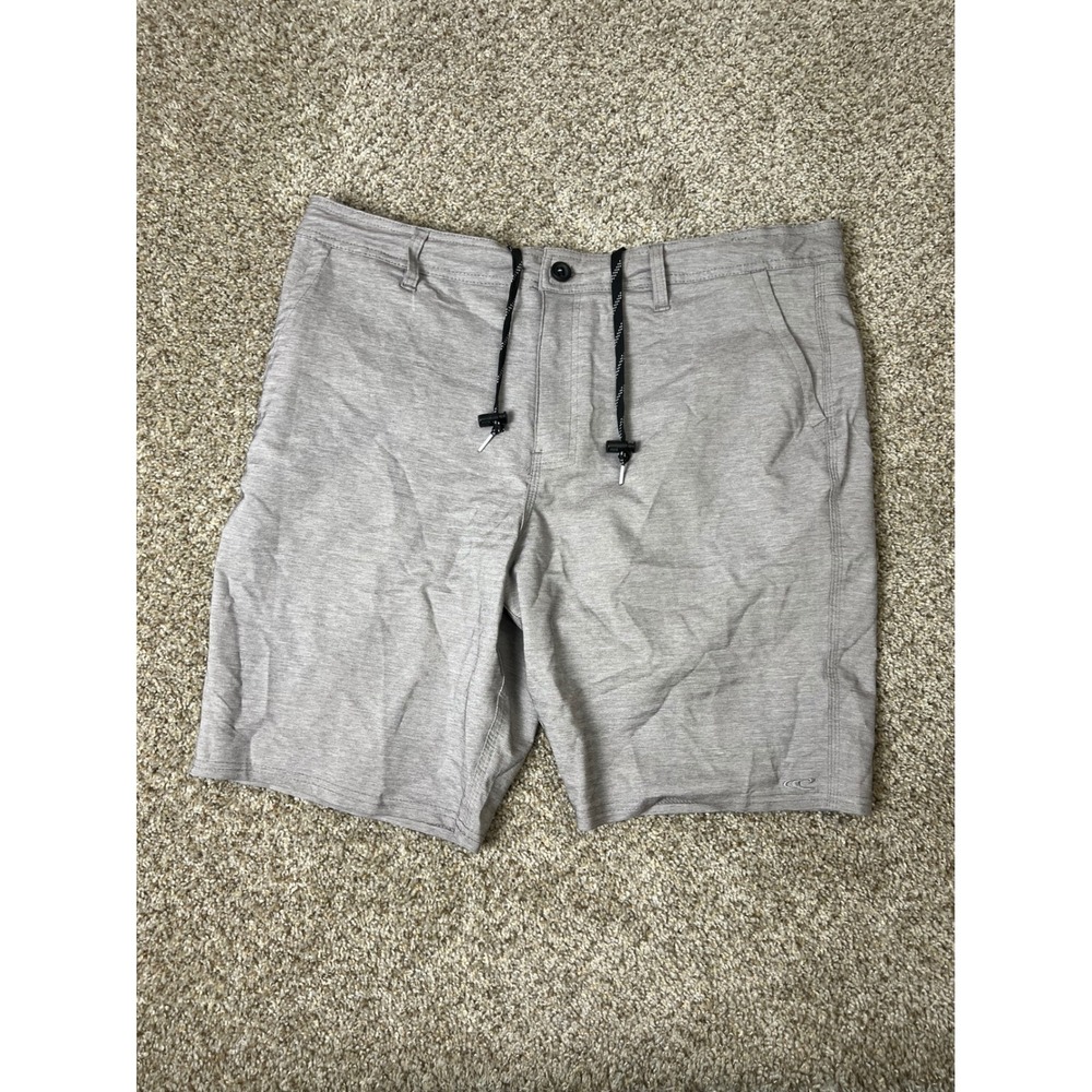 ONeill Hybrid Shorts Mens 38 Grey Heather Stretch Board Shorts
